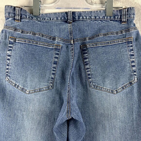 Austin Clothing Co. Women's Capri Denim Jeans Stretch Ankle Slit Blue Size 12 - Picture 4 of 9